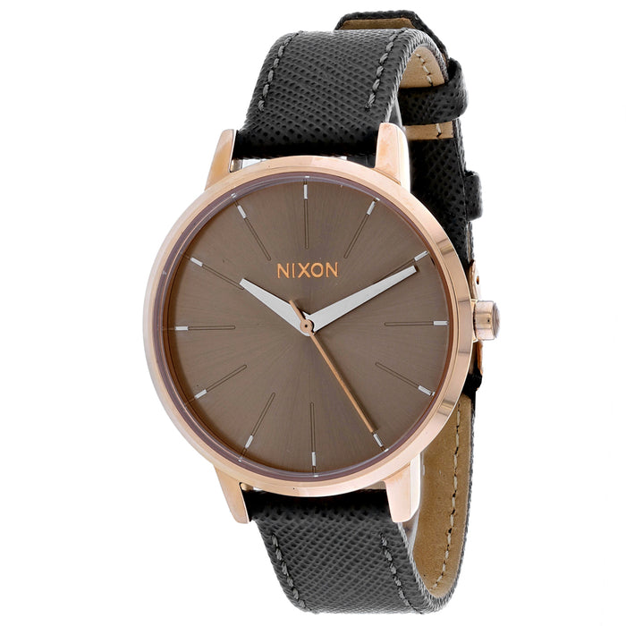 Nixon Women's Kensington Leather Grey Watch - A108-2214