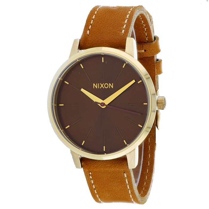 Nixon Women's Kensington Leather Brown Watch - A108-2804