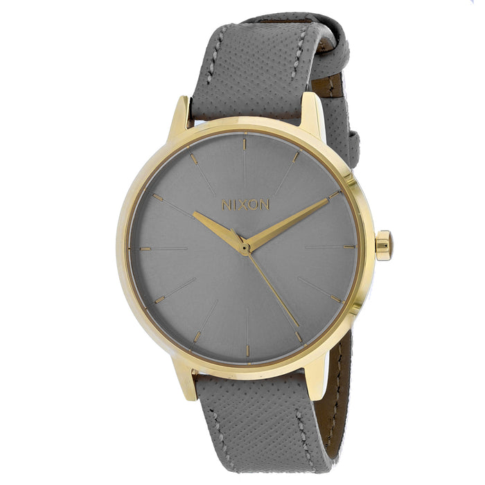 Nixon Women's Kensington Leather Grey Watch - A108-2815