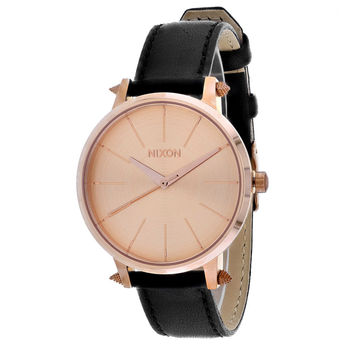 Nixon Women's Kensington Leather Rose Gold Watch - A108-3147