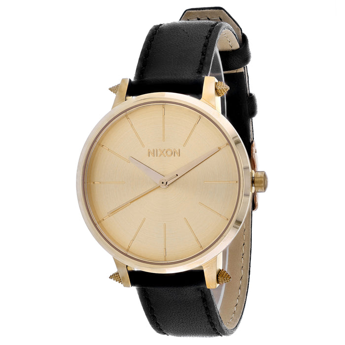 Nixon Women's Kensington Leather Gold Watch - A108-3148