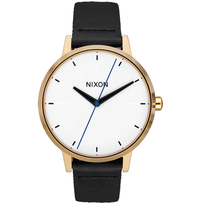 Nixon Women's Kensington Leather White Dial Watch - A108-3157