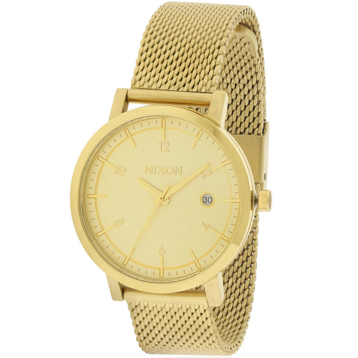 Nixon Women's Classic Gold Dial Watch - A108-7502