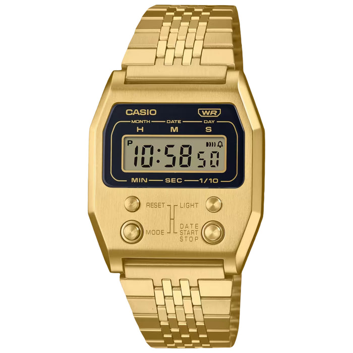 Casio Men's Vintage Gold Dial Watch - A1100G-5VT