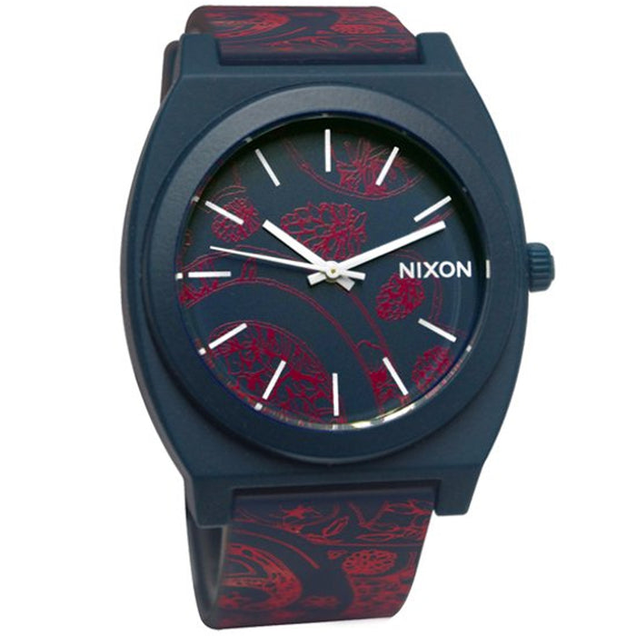 Nixon Men's Time Teller Red & Blue Dial Watch - A119-1984