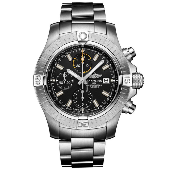 Breitling Men's Avenger Black Dial Watch - A13317101B1A1