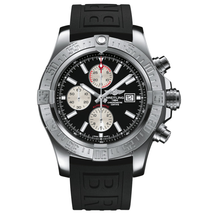 Breitling Men's Super Avenger II Black Dial Watch - A13371111B1S2