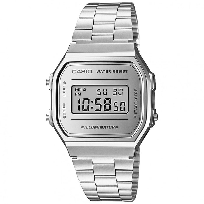 Casio Men's Vintage Silver dial watch - A168WEM-7VT