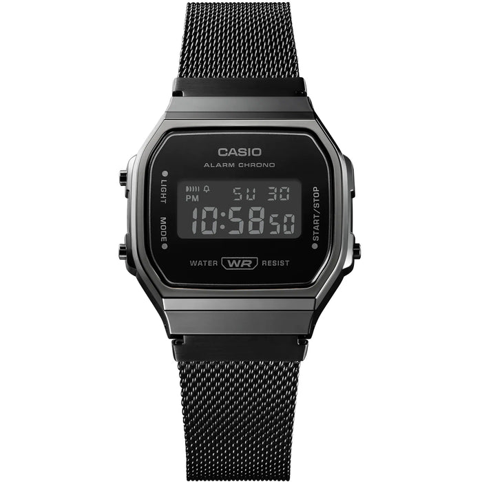 Casio Men's Classic Black Dial Watch - A168WEMB-1BVT