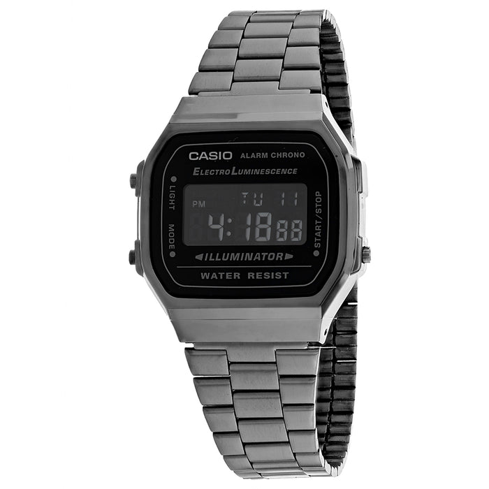 Casio Men's Vintage Black Dial Watch - A168WGG-1BVT