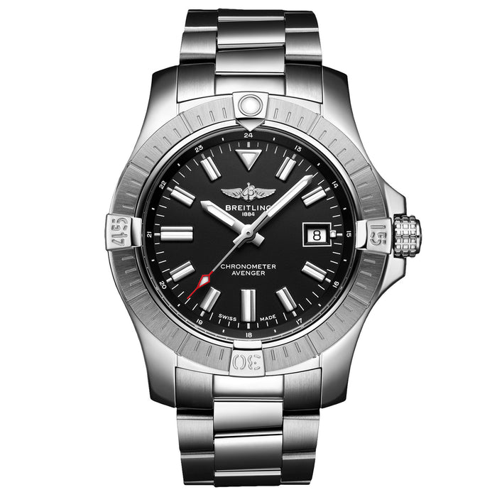 Breitling Men's Avenger Black Dial Watch - A17318101B1A1