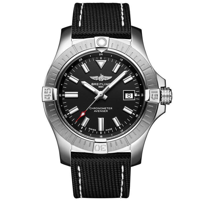 Breitling Men's Avenger Black Dial Watch - A17318101B1X1