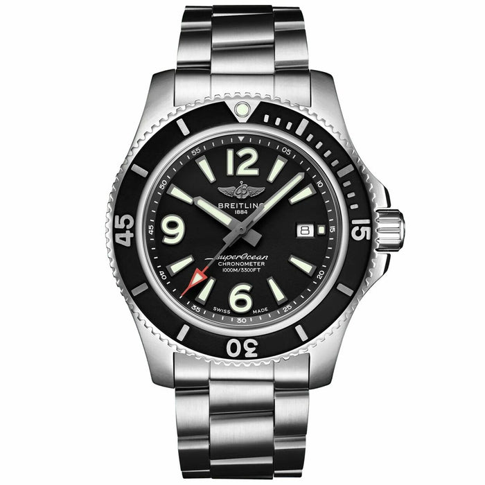 Breitling Men's Superocean Black Dial Watch - A17367D71B1A1