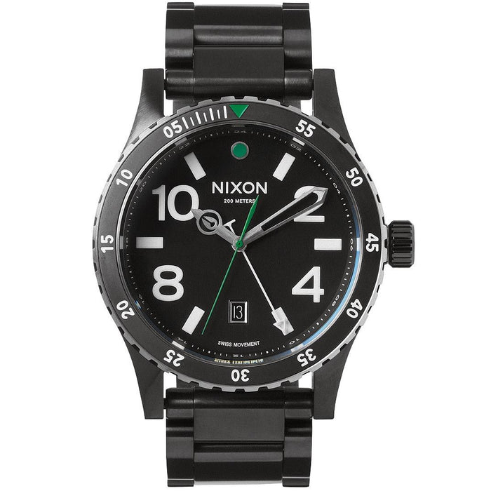 Nixon Men's Diplomat SS Black Dial Watch - A277-1421