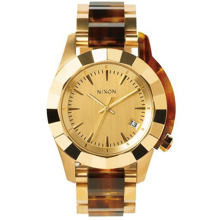 Nixon Women's Monarch Gold Dial Watch - A288-1424