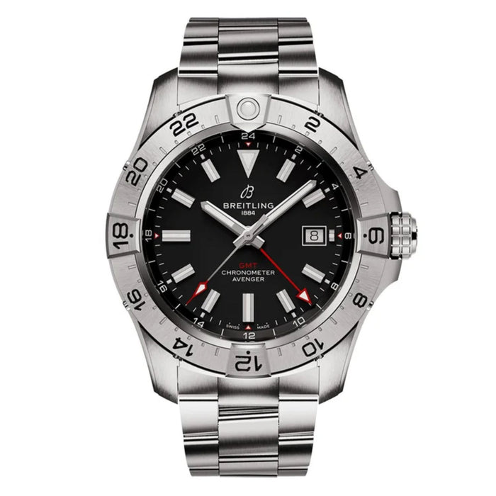 Breitling Men's Avenger Black Dial Watch - A32320101B1A1