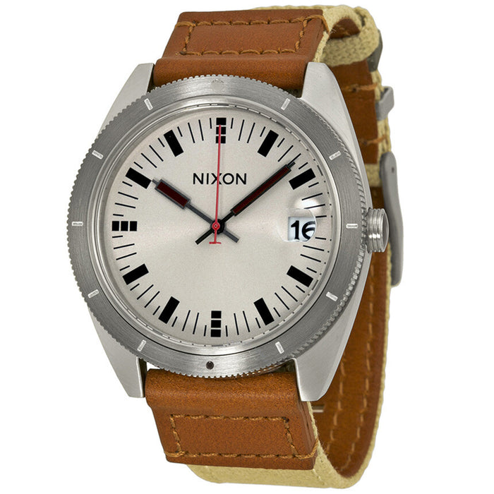 Nixon Men's Rover Sand Silver Dial Watch - A335-1430