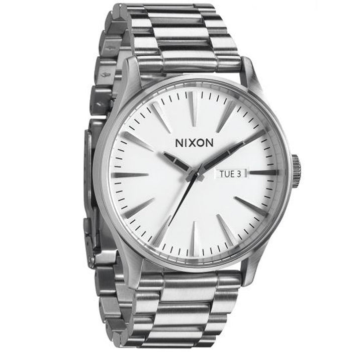 Nixon Men's Sentry White Dial Watch - A356-100