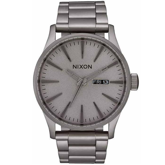 Nixon Men's Sentry SS Grey Dial Watch - A356-3166