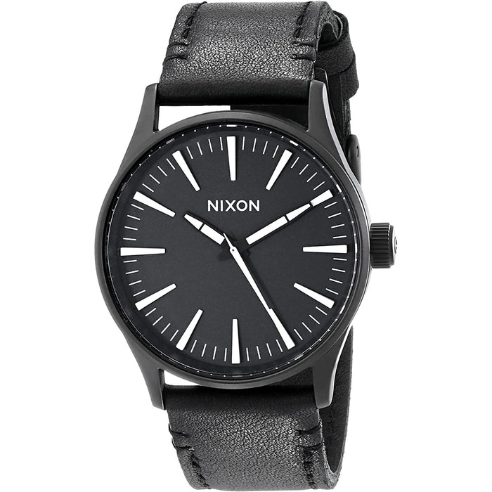 Nixon Men's Sentry 38 Black Dial Watch - A377-005