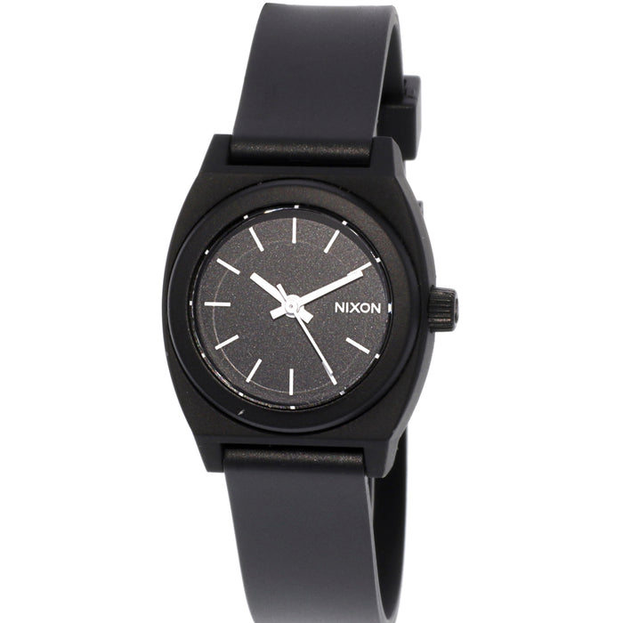 Nixon Women's Small Time Teller Black Dial Watch - A425-000