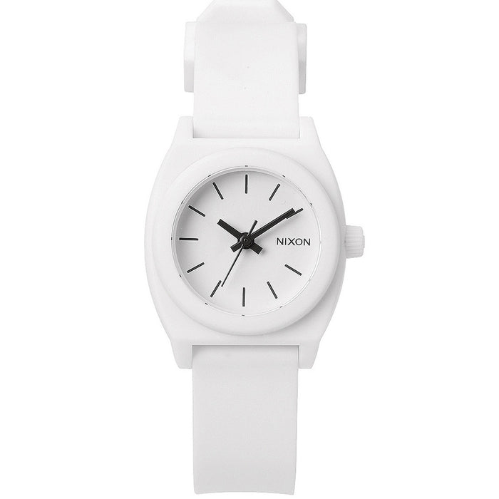 Nixon Women's Small Time Teller White Dial Watch - A425-100