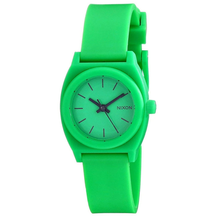 Nixon Women's Small Time Teller Green Dial Watch - A425-330