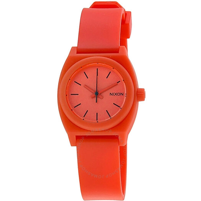 Nixon Women's Small Time Teller Orange Dial Watch - A425-383