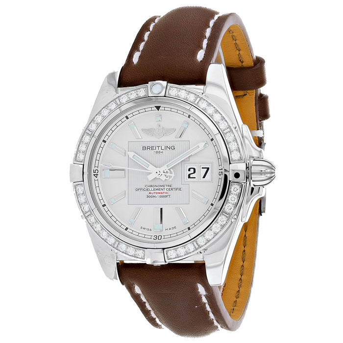 Breitling Men's Galatic Silver Dial Watch - A49350LA/G699