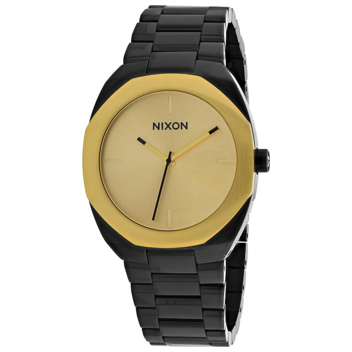 Nixon Women's Catalyst Gold Dial Watch - A918-010