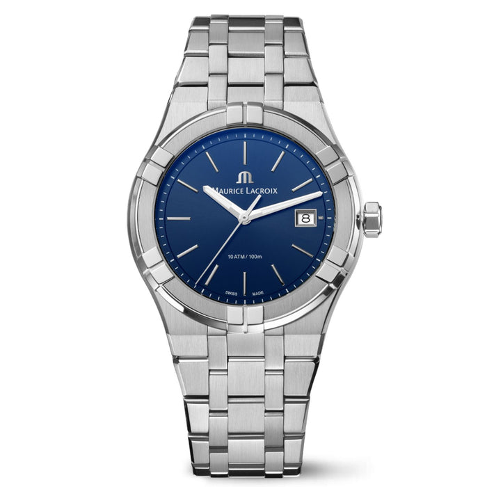 Maurice Lacroix Men's Aikon Blue Dial Watch - AI1108-SS002-430