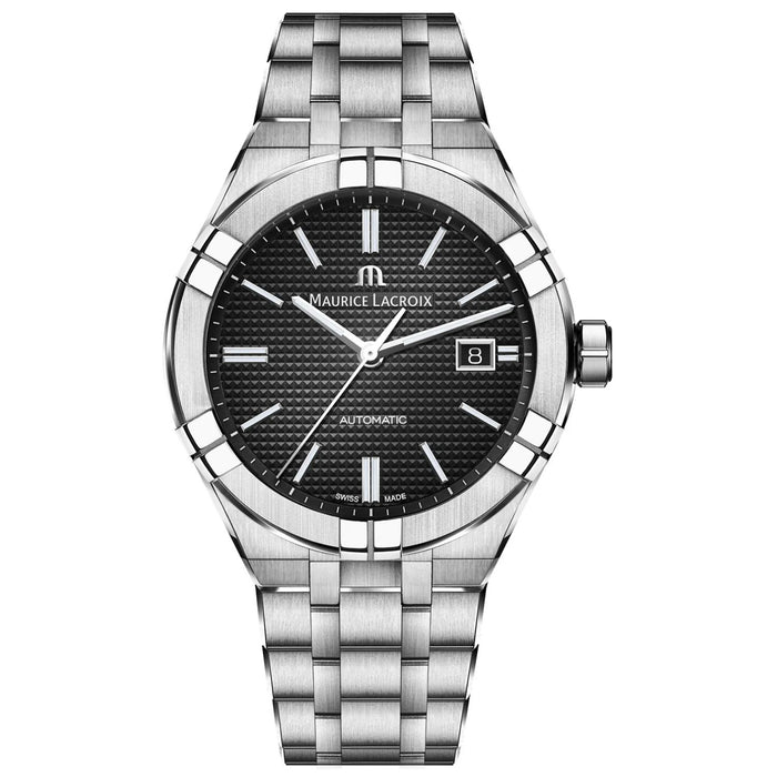 Maurice Lacroix Men's Aikon Black Dial Watch - AI6008-SS002-330
