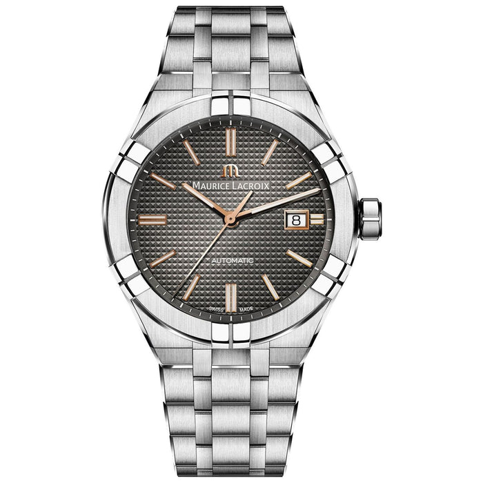 Maurice Lacroix Men's Aikon Grey Dial Watch - AI6008-SS002-331