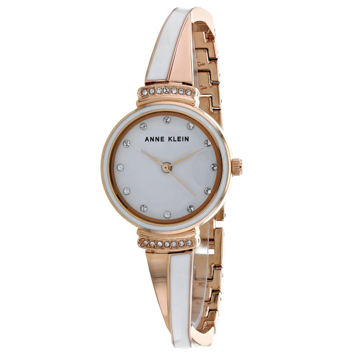 Anne Klein Women's Classic White Dial Watch - AK-2216RWST