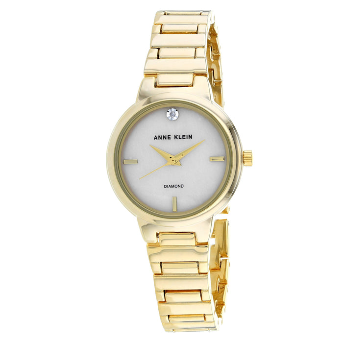 Anne Klein Women's Classic Gold Dial Watch - AK-2440PMGB
