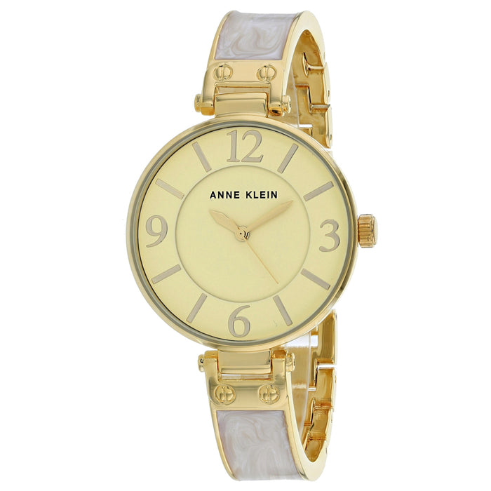 Anne Klein Women's Classic Yellow Dial Watch - AK-2690IVGB