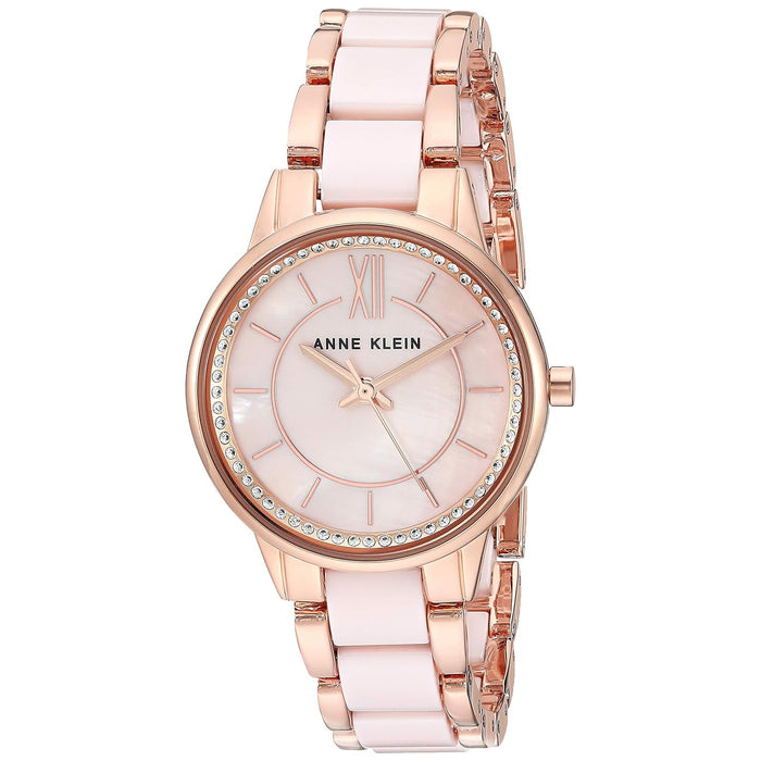 Anne Klein Women's Classic Pink Dial Watch - AK-3344LPRG