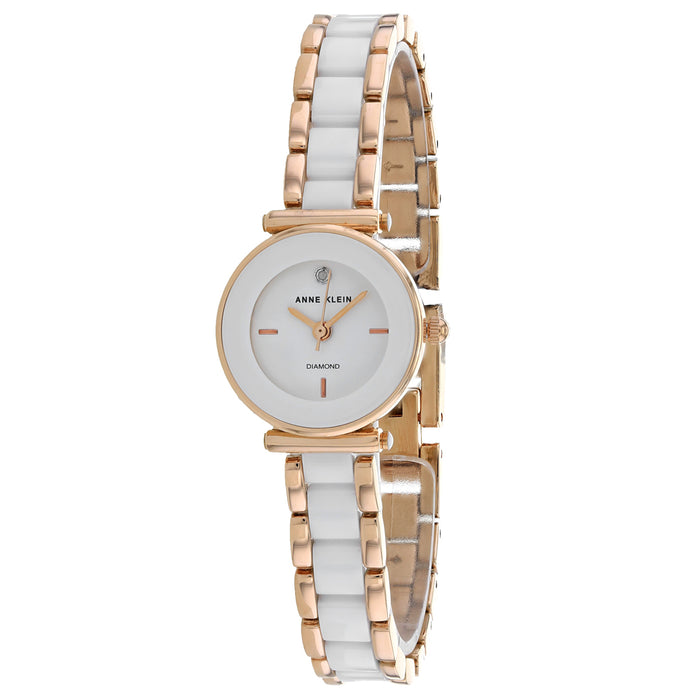 Anne Klein Women's Classic White Dial Watch - AK-3494WRST