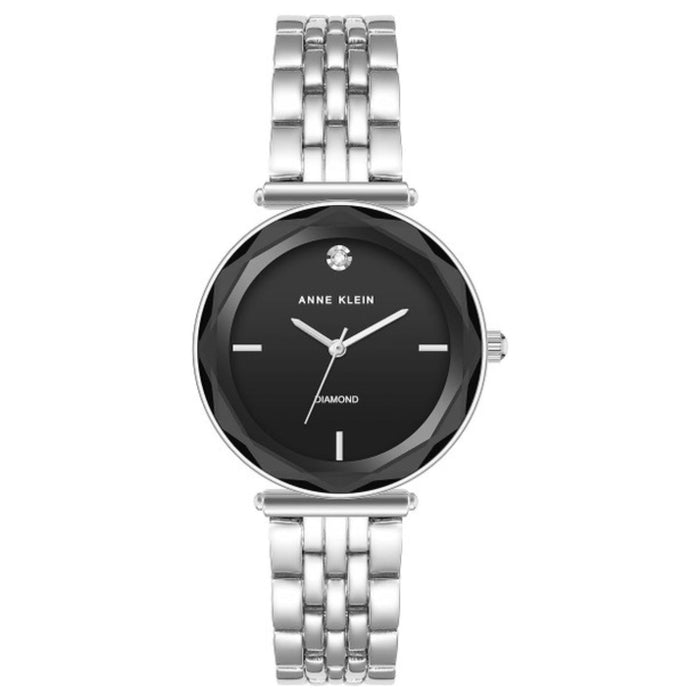Anne Klein Women's Classic Black Dial Watch - AK/3977BKSV