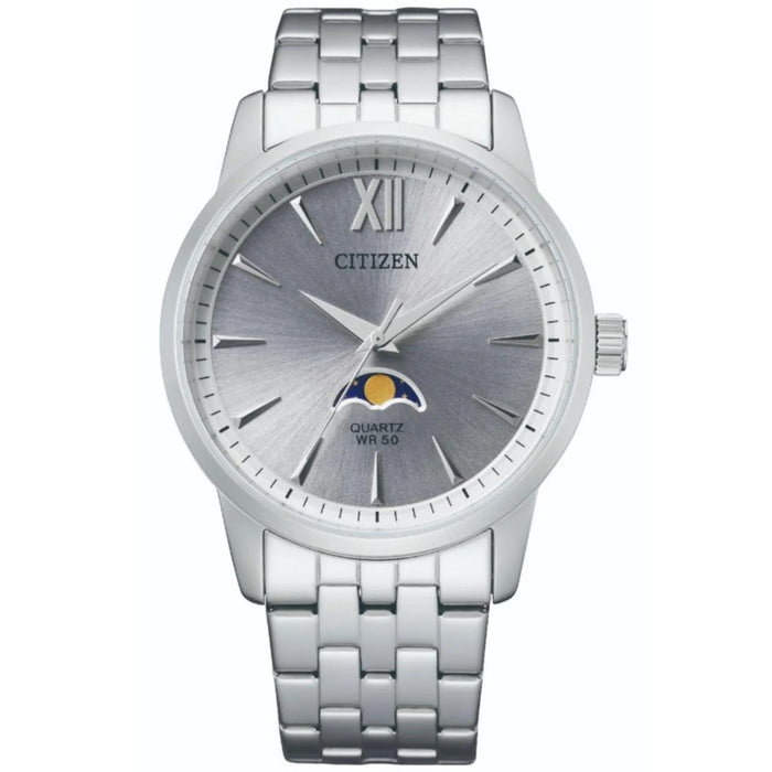 Citizen Men's Moonphase Silver Dial Watch - AK5000-54A