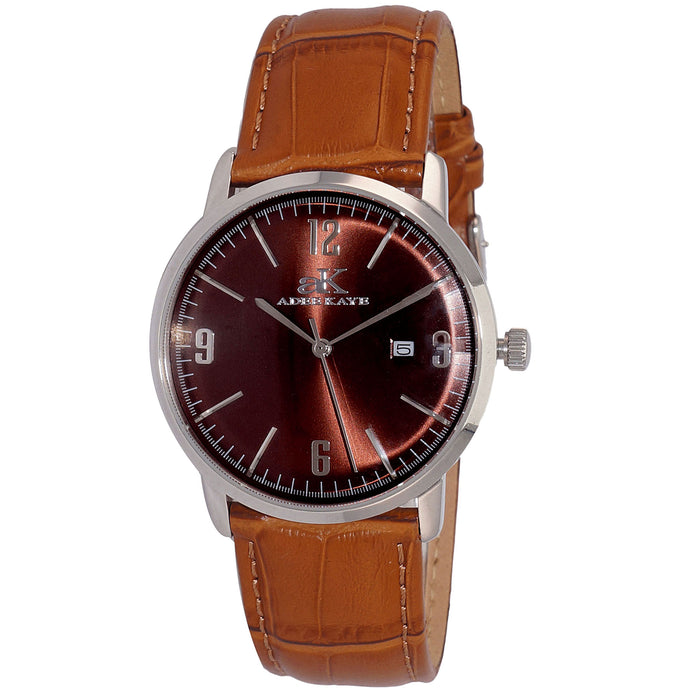 Adee Kaye Men's Majestic Brown Dial Watch - AK8224-BN-LBN