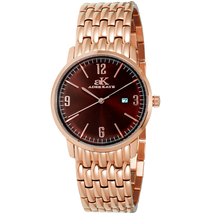 Adee Kaye Men's Majestic Brown Dial Watch - AK8224-LRGBN