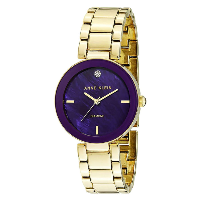 Anne Klein Women's New York Purple Dial Watch - AK/1362PRGB