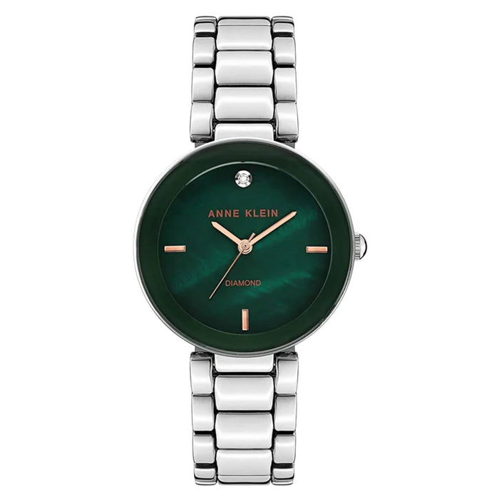 Anne Klein Women's Classic Green Dial Watch - AK/1363GNSV