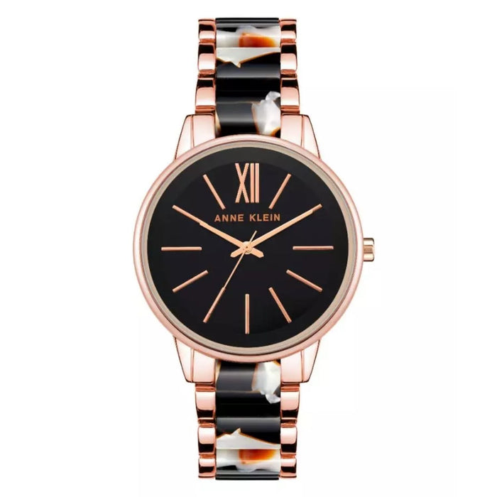 Anne Klein Women's Classic Black Dial Watch - AK/1412BTRG