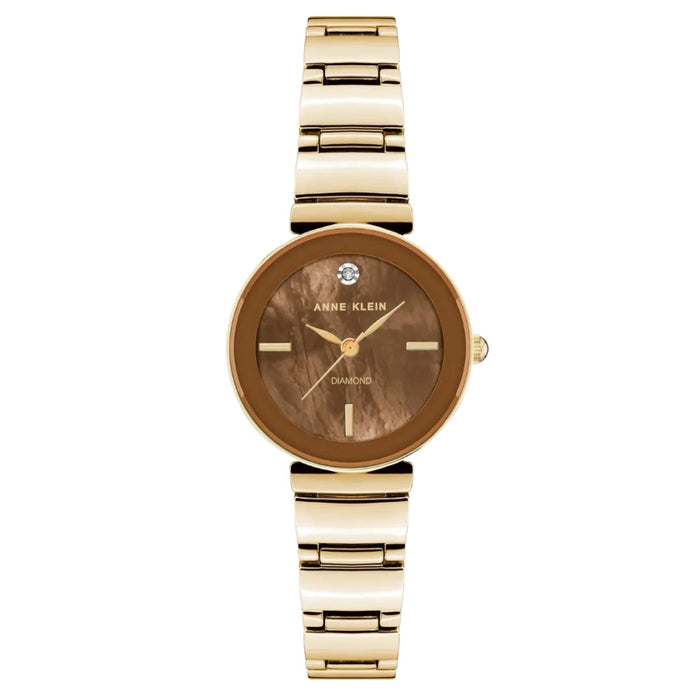 Anne Klein Women's Accented Brown Dial Watch - AK/2434BMGB