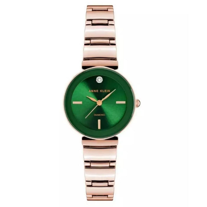 Anne Klein Women's Accented Green Dial Watch - AK/2434GNRG