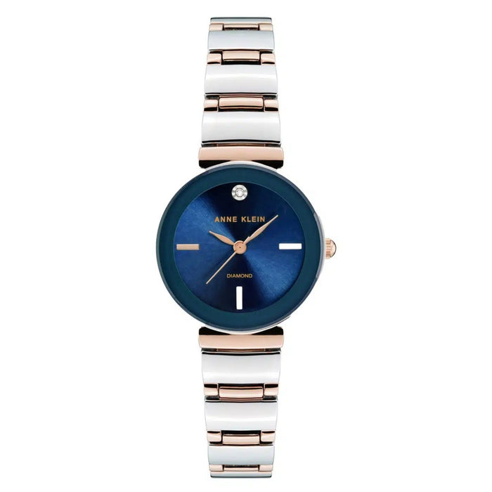 Anne Klein Women's Accented Blue Dial Watch - AK/2435NVRT
