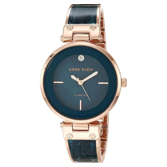 Anne Klein Women's Bangle Blue Dial Watch - AK/2512TERG