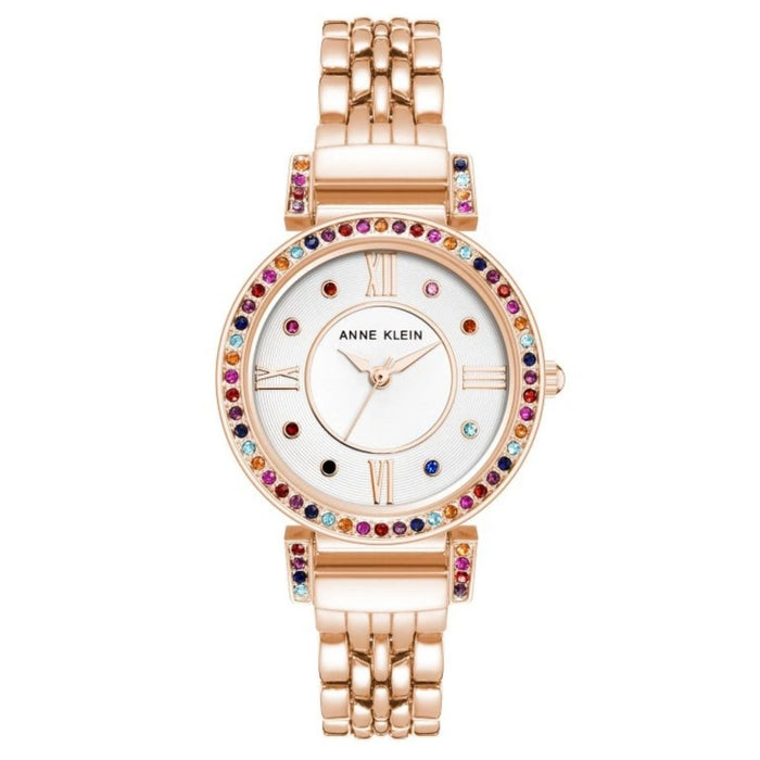 Anne Klein Women's Classic White Dial Watch - AK/2928RBRG